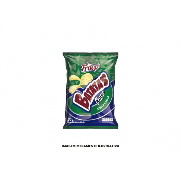 BATATA CHIPS CEBOLA E SALSA FRITOP 1X24X30G